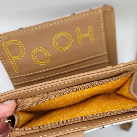 Loungefly Disney Winnie the Pooh Canvas Line Drawing Wristlet Wallet - Picture 2 of 4